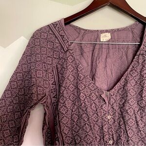 O'Neill Mauve Patterned Blouse